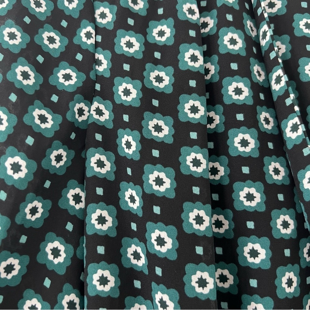 Ted Baker‎ London Green Geometric Floral Print Dolley Dress Size 1 (US Size 4) - Picture 14 of 17